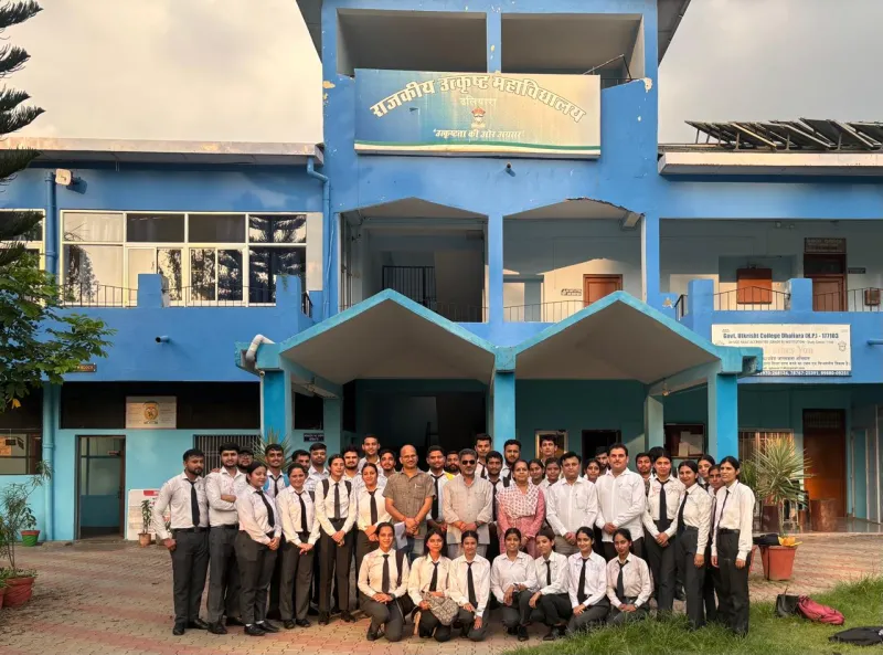 Students of MBA (2023-25) batch Project viva with Prof. Shyam Lal Kaushal ji(COE HPU)
