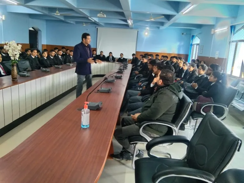 Guest lecture cum internship interview session by Bennett Colman & company Limited (Times Group) for MBA Students